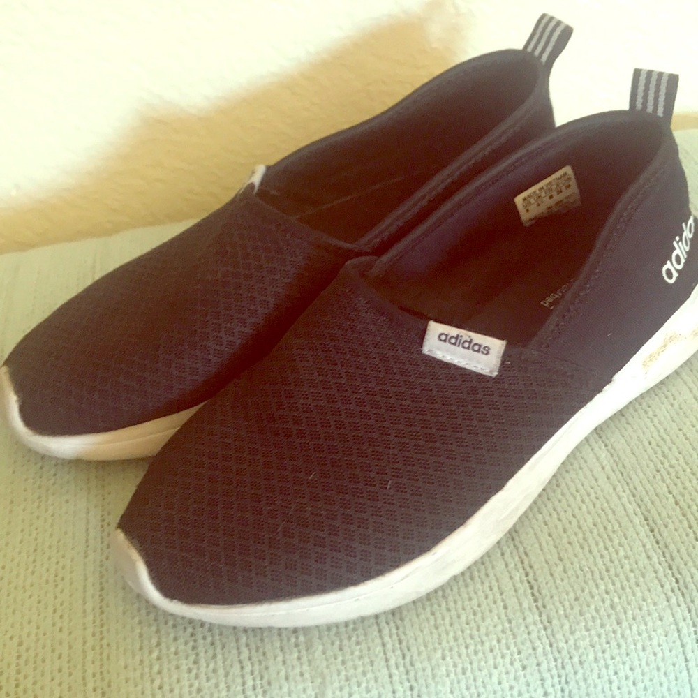 Black adidas shoes!